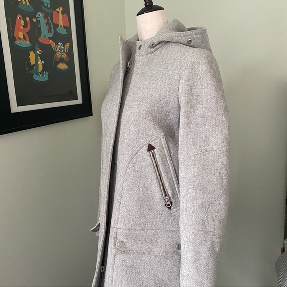 J.Crew Chateau Parka in Italian Stadium-Cloth Wool in Heather Dusk 00 - Picture 4 of 12